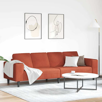 Canapé 250 X 188 X 76 Cm Tissu En Velours Côtelé